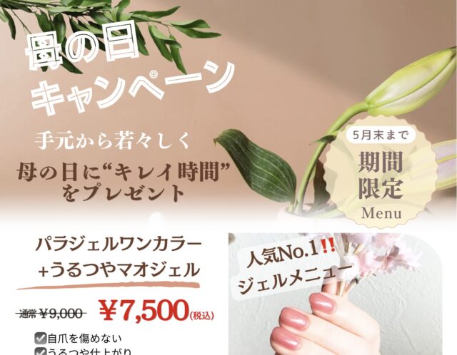 母の日キャンペーン✨